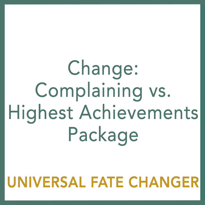 Change: Complaining vs. Highest Achievements Package - Performed by Nikola Adamović