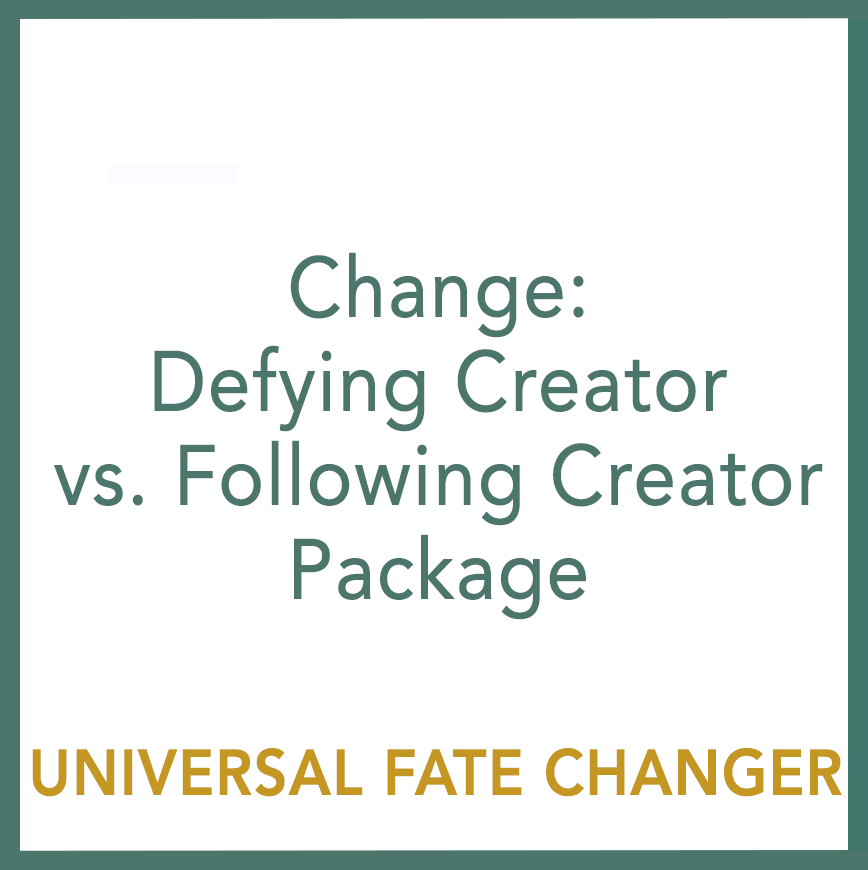 Change: Defying Creator vs. Following Creator Package - Performed by Nikola Adamović