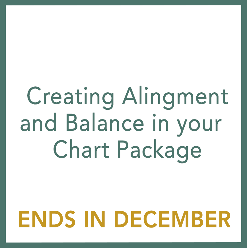 Creating Alignment and Balance in your Chart Package