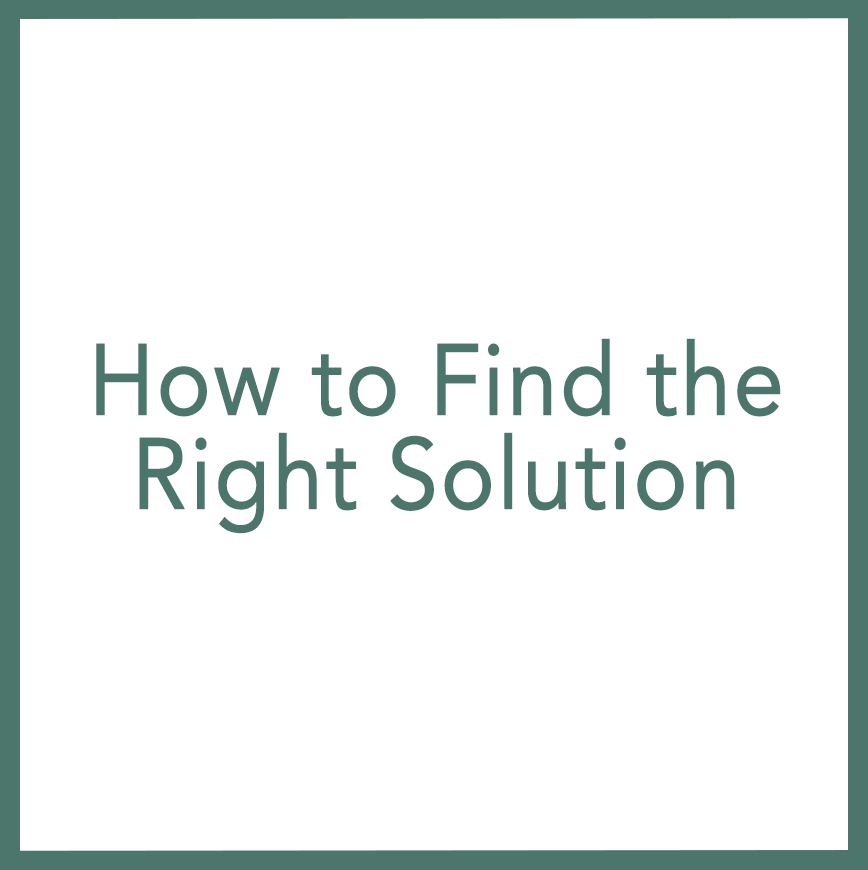 How to Find the Right Solution